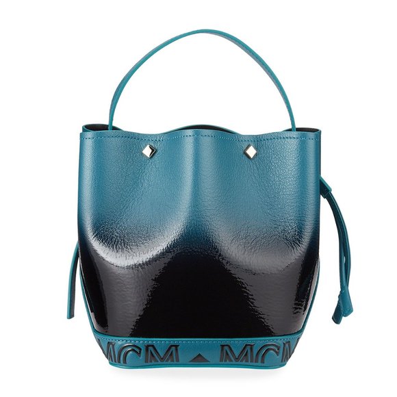 New MCM Milano Mini Patent Drawstring Bag - Picture 2 of 13